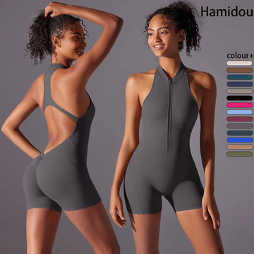 Body Feminino com Meio Zíper